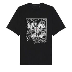 BNNW Helmut Lang Scribbled Cowboy Logo Tee 'Black'
